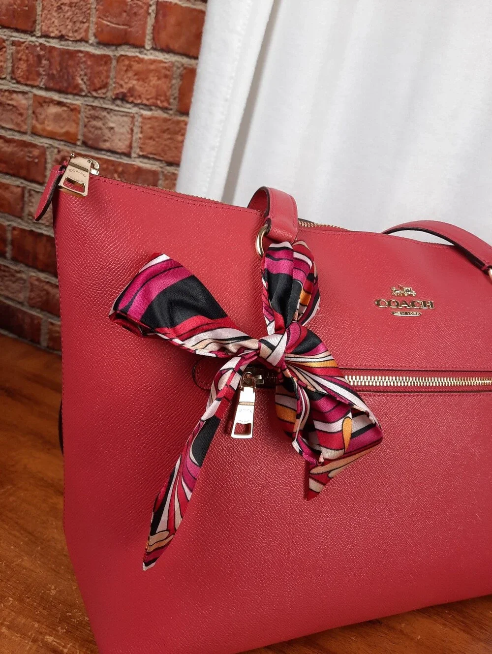 Coach Genuine Saffiano Leather Tote